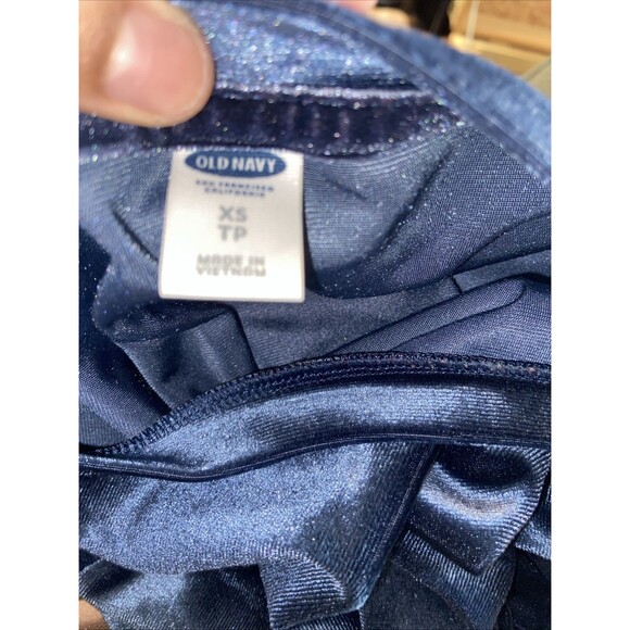 Old Navy Women’s Velvet Tee Size XS Solid Blue Short Sleeve - Picture 6 of 7